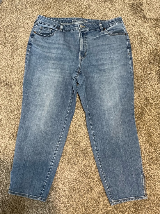 Old Navy Denim - Old Navy O. G. Straight High-Rise Cropped Side Split Jeans Size 20